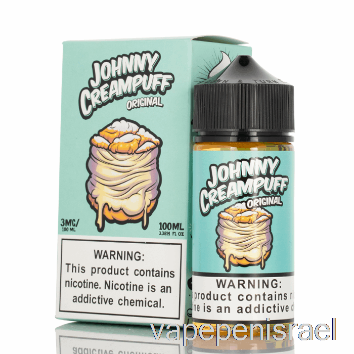 חד פעמי Vape Israel Original - Johnny Creampuff - 100 מ"ל 3 מ"ג